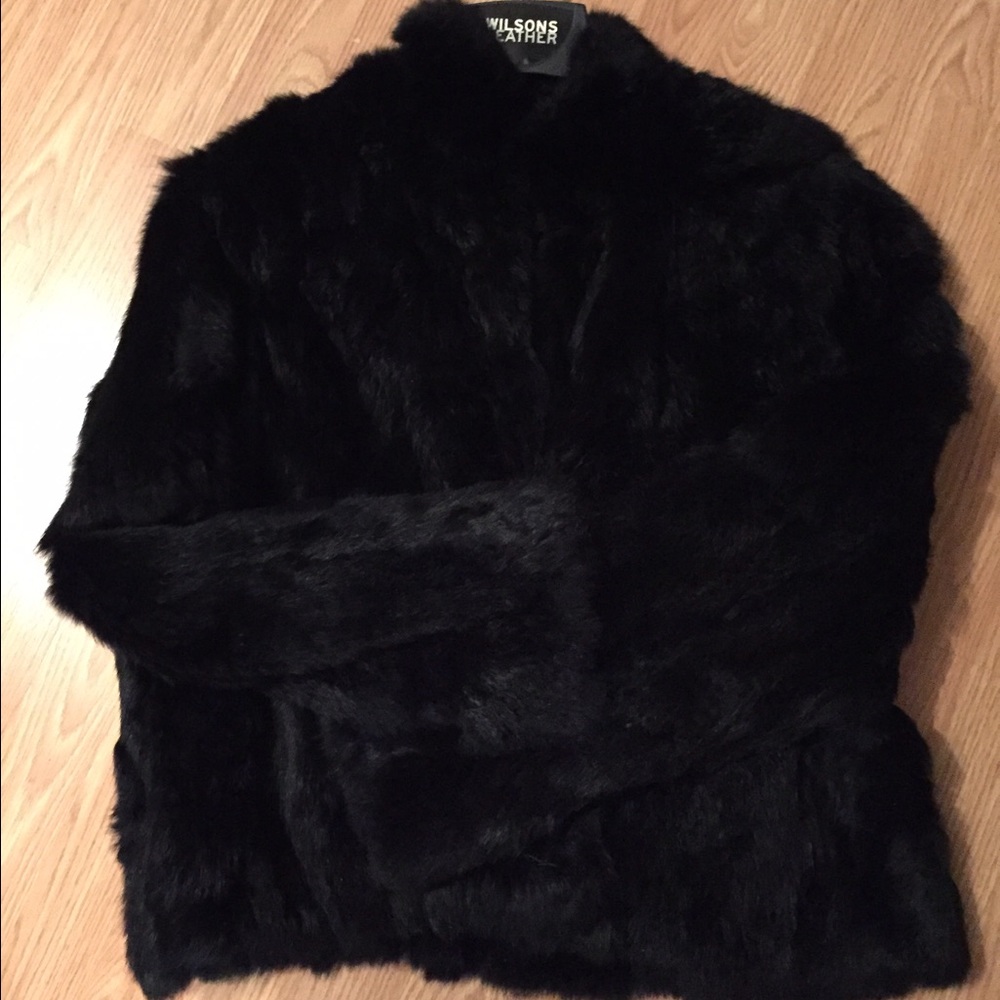 Wilsons leather fur coat